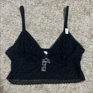 PINK Victoria's Secret Black Triangle Bralette